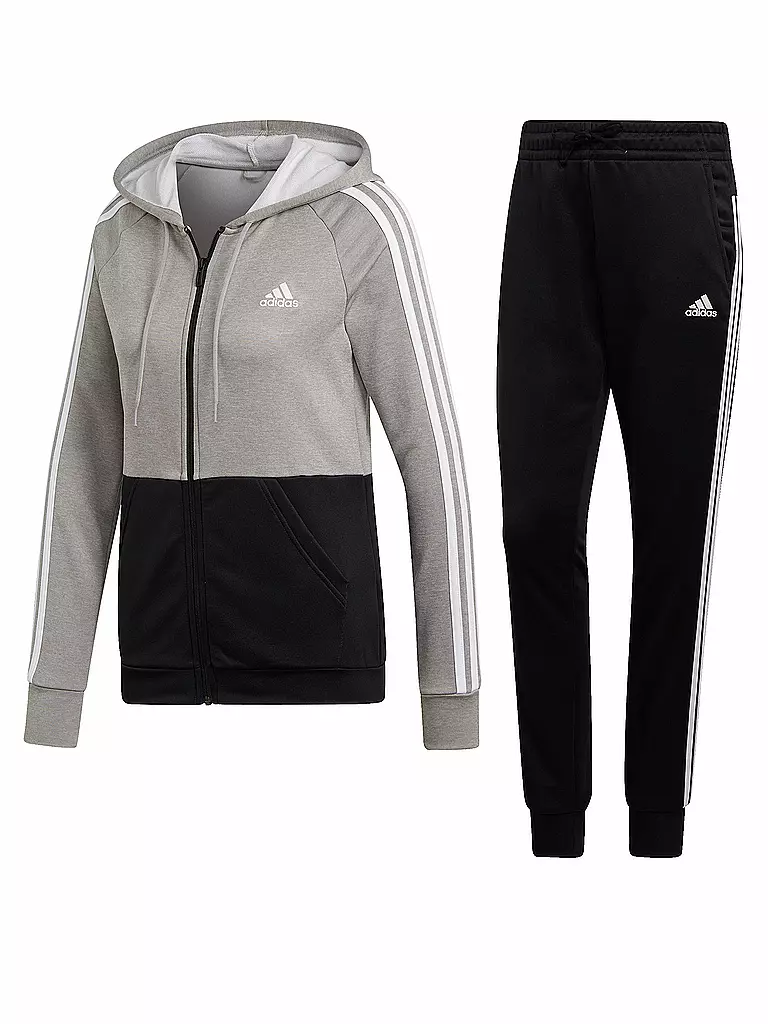 Adidas trainingsanzug store grau damen